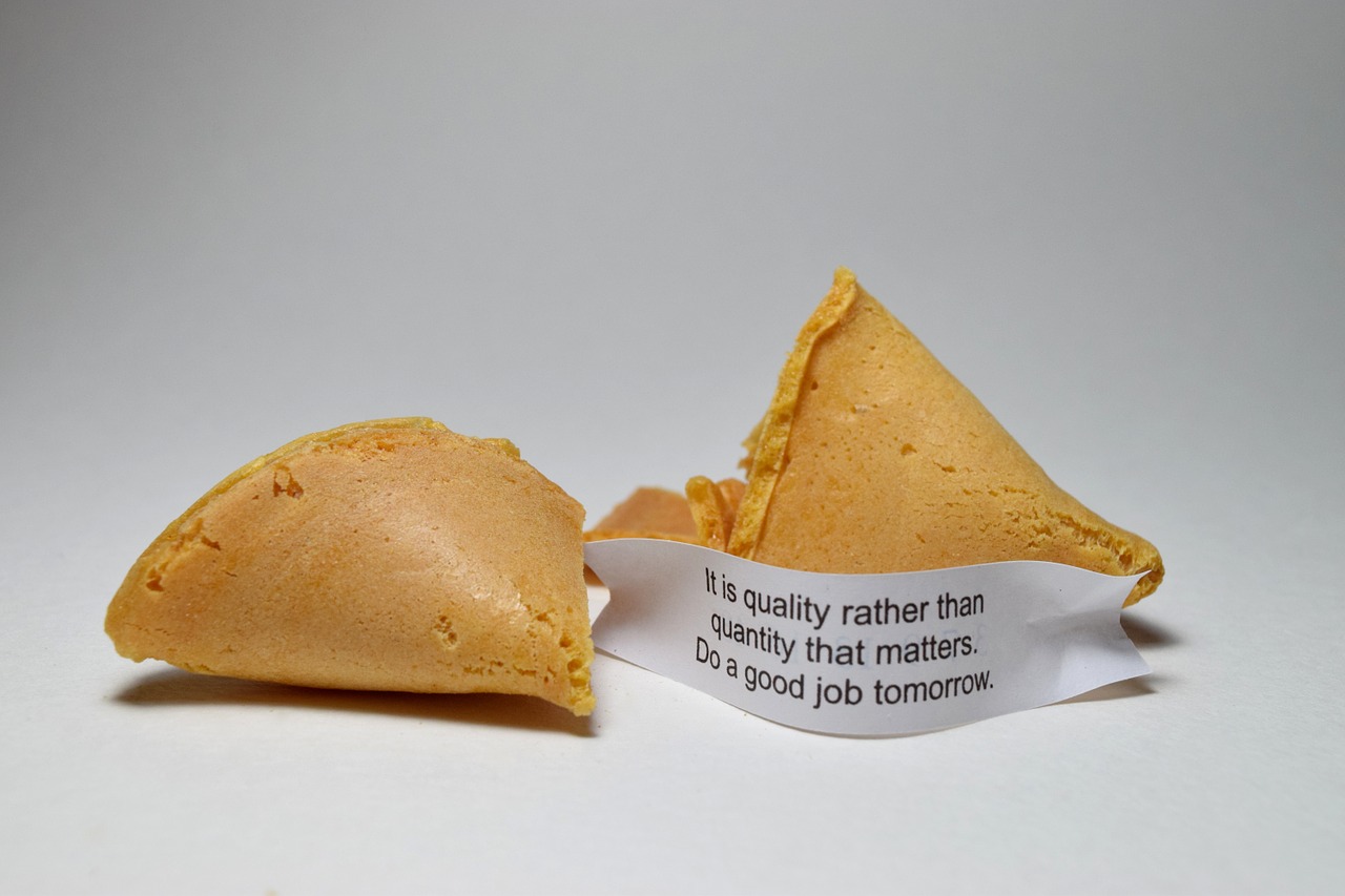List of fortune cookie fortunes