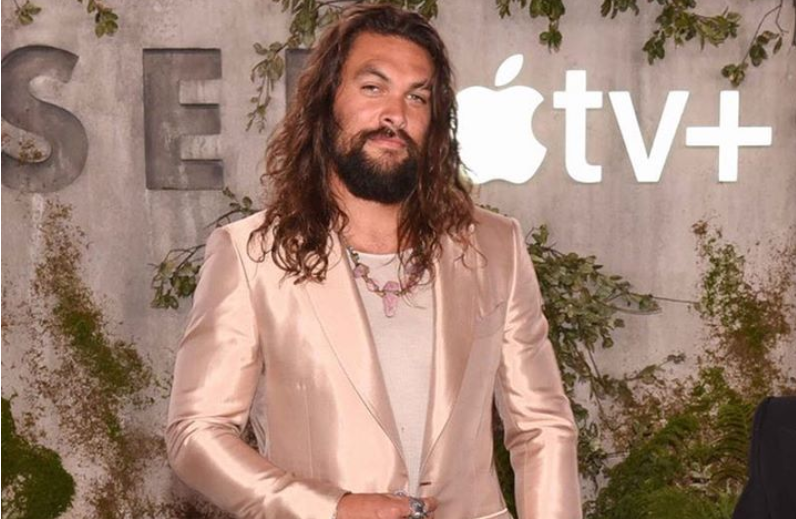 Jason Momoa makes the case for a luxe rose gold suit