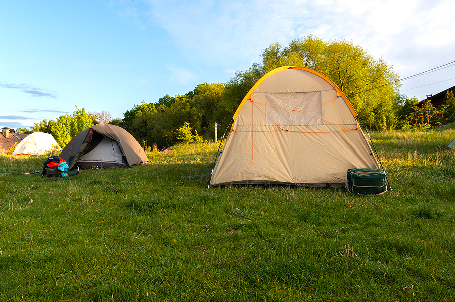 Do not walk through other campers
