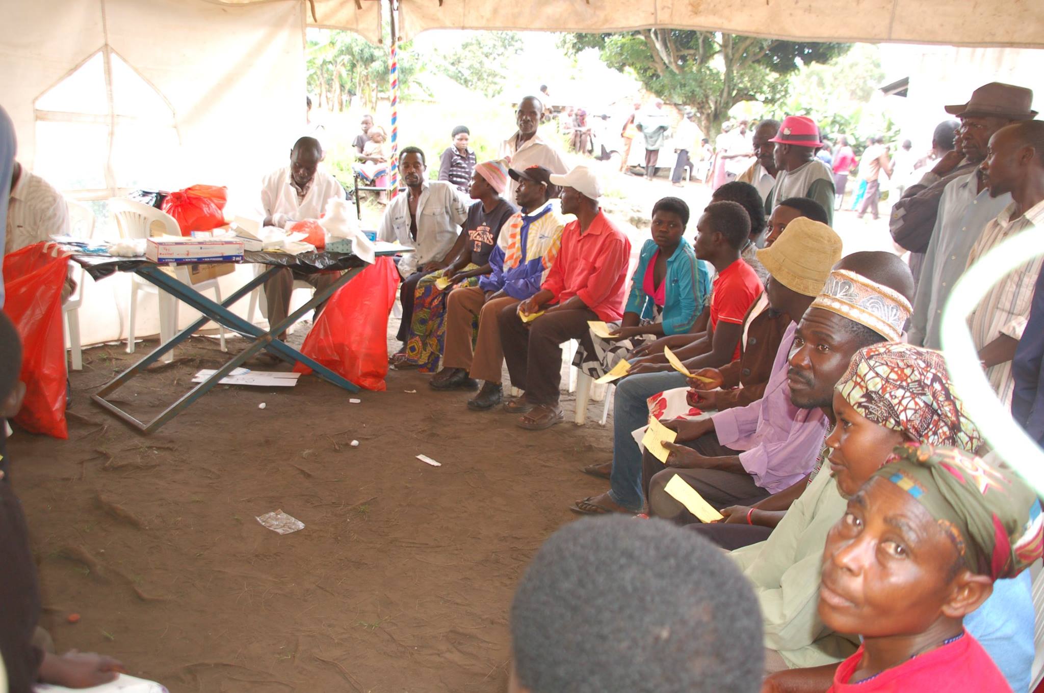 A Health Camp on HIV testing and Family Planning Services.