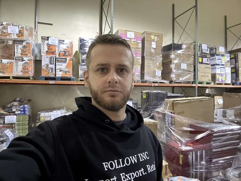 Sladjan Zeljko, owner of Follow Inc Liquidation Pallets