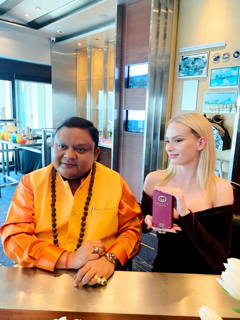 Guruji Shrii Arnav House of Gucci with the limited edition of Gucci Guilty