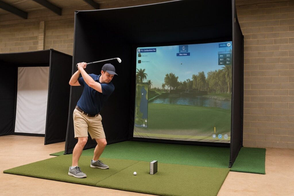 How a golf sim enclosure transforms indoor practice