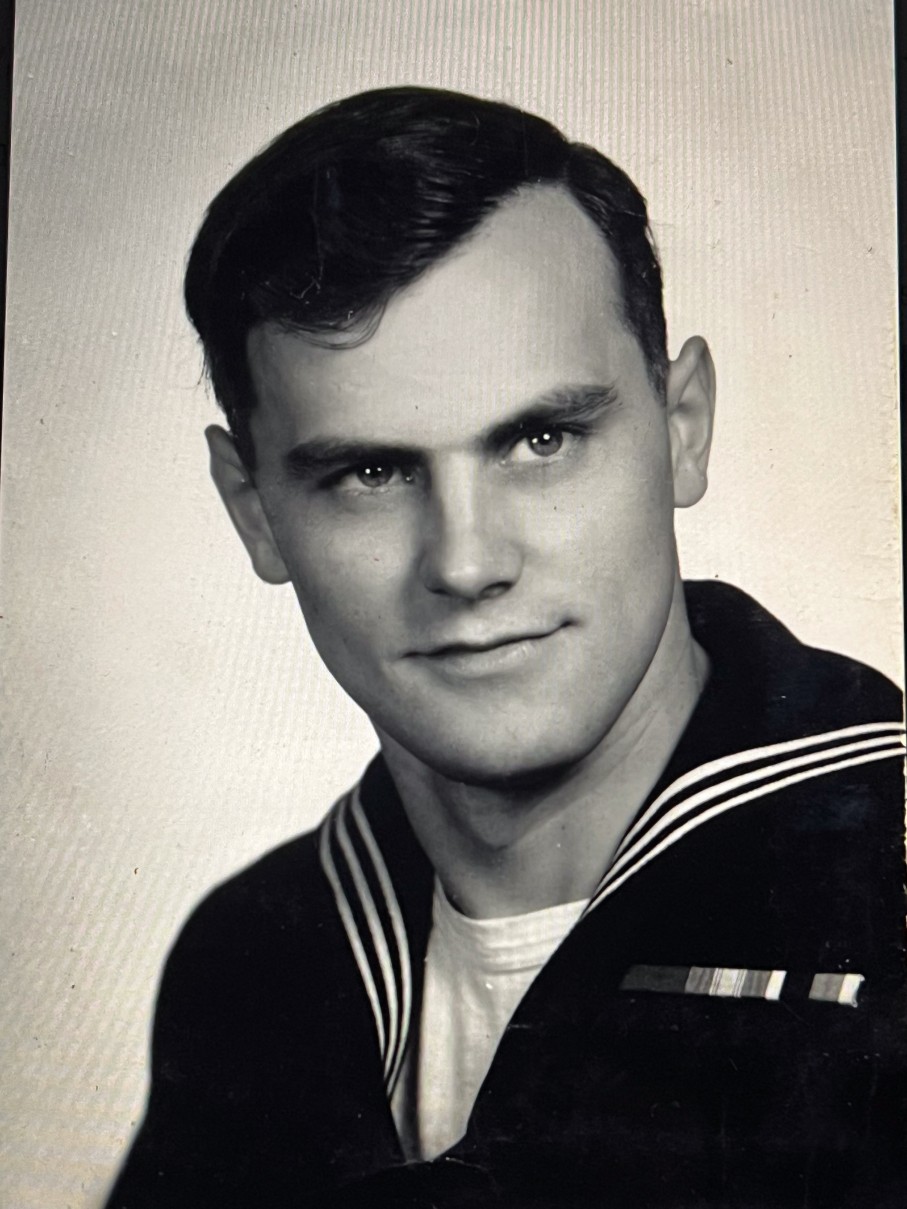 James F. Comley in the U.S. Navy, 1952